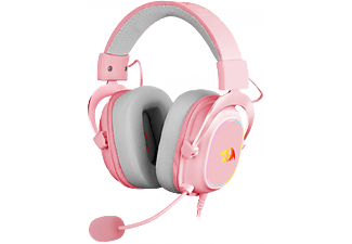 REDRAGON Zeus-X gaming fejhallgató mikrofonnal, 7.1, USB, RGB, rózsaszín (H510P-RGB)