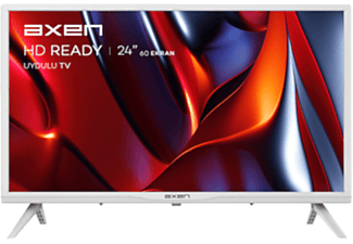 AXEN AX24LEDE09-B 24 inç 60 Ekran Uydu Alıcılı HD-ready LED TV Beyaz