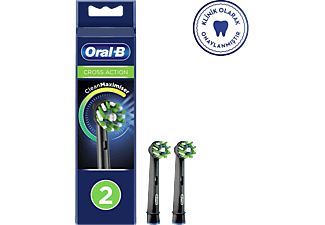 ORAL B EB 50 Cross Action 2'li Diş Fırçası Yedek Başlık Siyah