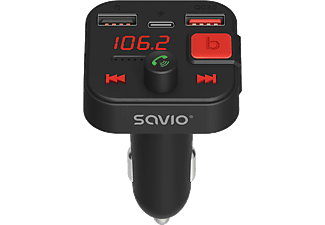 SAVIO Bluetooth 5.3 FM transzmitter, Quick Charge 3.0 (TR-15)