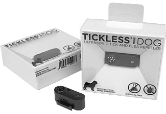 TICKLESS Mini Dog újratölthető, ultrahangos kullancs- és bolhariasztó készülék kutyáknak, fekete (M01BL)