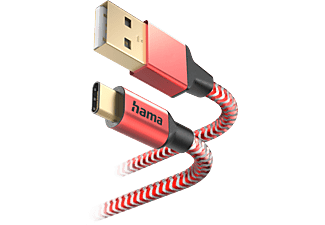 HAMA FIC E3 USB-A - Type-C adatkábel, 1,5 méter, piros (201559)