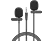 RAMPAGE Snopy SN-M60 2 Mikrofonlu Akıllı Telefon ve Youtuber Yaka Mikrofonu Siyah