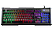 RAMPAGE KB-R21 Cyber USB Rainbow Backlight Membrane Gaming Oyuncu Klavye Siyah