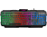 RAMPAGE KB-RX5 Scorpy Gökkuşağı Aydınlatmalı USB Tam Türkçe Gaming Oyuncu Klavyesi Siyah