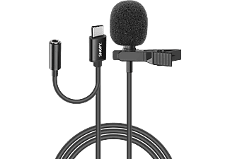 SNOPY SN-MTK45 Type-C Akıllı Telefon, Tik-Tok Kulaklık Çıkışlı Yaka Mikrofonu Siyah