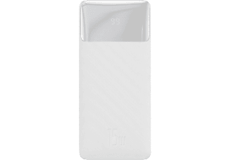 BASEUS Bipow Overseas Edition 10.000 mAh 15W Digital Display Taşınabilir Şarj Cihazı Beyaz