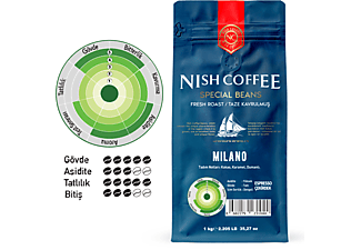 NISH Milano 1000gr Espresso Kahve
