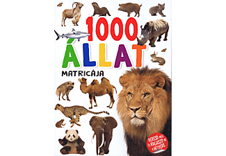 Napraforgó Könyvkiadó - 1000 állat matricája - Fehér