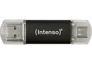 INTENSO Twist Line Pendrive, USB 3.2, USB-A / USB Type-C, fekete, 32 GB (3539480)
