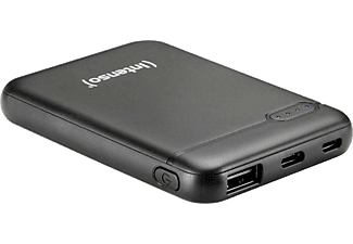 INTENSO XS5000 powerbank, 5000 mAh, 5v, 2,1A, USB-A és USB Type-C, fekete (7313520)