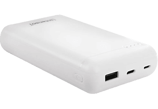 INTENSO XS20000 powerbank, 20000 mAh, 5v, 3,1A, USB-A és USB Type-C, fehér (7313552)