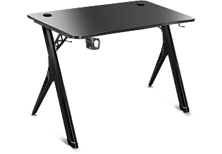 SPIRIT OF GAMER Headquarter 200 gaming asztal, MDF lap, fém lábak, 113 x 60 x 75 cm, fekete (SOG-DESK200)
