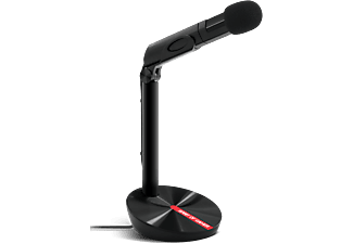SPIRIT OF GAMER EKO asztali mikrofon, USB, állvány, fekete-piros (MIC-EKO)