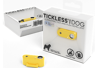 TICKLESS Mini Dog újratölthető, ultrahangos kullancs- és bolhariasztó készülék kutyáknak, sárga (DOG23M)