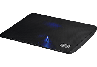 DEEPCOOL WIND PAL MINI notebook hűtő, 14"-ig, 1x14cm, kék LED, fekete (DP-N114L-WDMI)