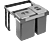 EKOTECH Beépíthető hulladékgyűjtő/kuka FREE JAZZ SHORT 60 2x20 liter