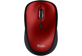 TRUST 24550 Yvi+Sessiz Kablosuz Mouse Kırmızı