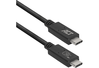 ACT USB4 Type-C összekötő kábel, 20 Gbps, Thunderbolt™ 3, 1 méter, fekete (AC7431)