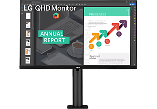 LG 27QN880P-B.AEU Ergo 27'' Sík QHD 75 Hz 16:9 FreeSync IPS LED Monitor