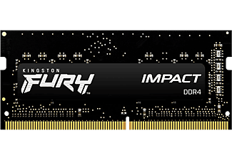 KINGSTON FURY Impact Black Notebook DDR4 memória, 16GB, 3200MHz, CL20, SODIMM (KF432S20IB/16)