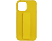 CASE AND PRO iPhone 14 Pro TPU+PC gumírozott kitámasztós tok, sárga (STAND-IPH1461P-Y)