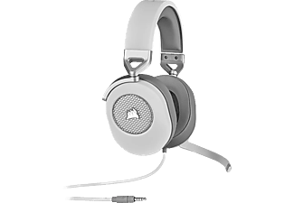 CORSAIR HS65 Surround vezetékes fejhallgató mikrofonnal, 3,5mm jack, 7.1 hangzás, fehér (CA-9011271-EU)