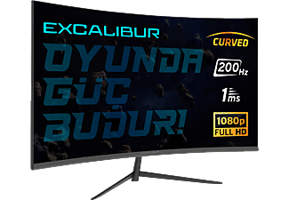 CASPER Excalibur M.E238FHD-G 23.8'' 200Hz 1MS Curved G-Sync Full HD Gaming Monitör Siyah