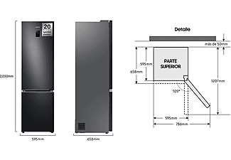 Frigor Fico Combi Samsung Smart Ai Rb C Cb Ef Mono Cooling