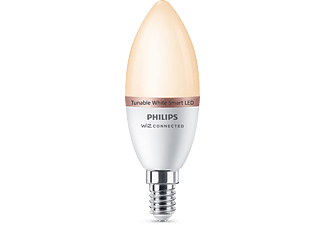 PHILIPS Smart LED WIZ gyertya okos izzó, E14, 4,9W, 470lm, szabályozható fehér (929002448721)