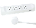 LEGRAND sarokba illeszkedő elosztósor 4x2P+F, 1 méter, fehér (694501)