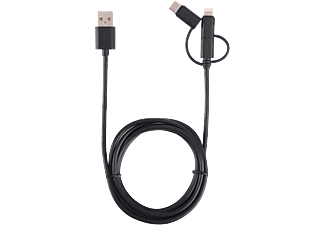 ISY 3 az 1-ben töltőkábel(USB-C, MicroUSB, Lightning csatlakozó) (IUC3100)