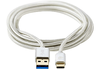 NEDIS USB adatkábel, USB 3.2 Gen 1, USB Type-C / USB-A, 15W, 5 Gbps, aranyozott, 2m (CCTB61600AL20)