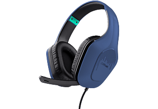 TRUST GXT 415B Zirox vezetékes fejhallgató mikrofonnal, 3,5mm jack, kék (24991)