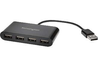 KENSINGTON 4 Portos USB 2.0 HUB, fekete (K39120EU)
