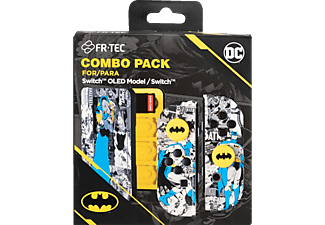 FR-TEC DC Comics - Batman kemény tok + hüvelykujj csúszásgátló + játékkártya tartó Nintendo Switch-hez