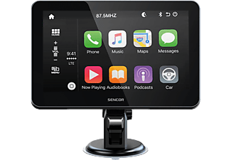SENCOR Vezeték nélküli CarPlay és Android autós kijelző tolatókamerával (SCT M750 BWT)