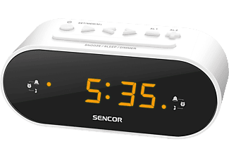 SENCOR SRC 1100 W Órás rádió, fehér (SRC 1100 W)