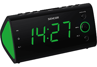 SENCOR SRC 170 GN Órás rádió, fekete-zöld (SRC 170 GN)