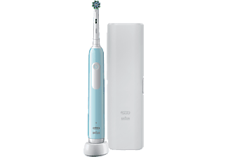 ORAL-B 80714502 Pro Series 1 Elektromos fogkefe, Caribbean kék, 1 db fogkefefej, 1 db utazótok