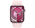 APPLE Watch Series 9 GPS, 45mm, pink alumíniumtok, világos rózsaszín sportszíj, M/L (MR9H3QH/A)