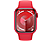APPLE Watch Series 9 GPS, 41mm, piros alumíniumtok, piros sportszíj, M/L (MRXH3QH/A)