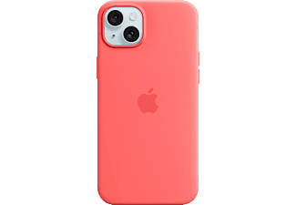 APPLE iPhone 15 Plus MagSafe rögzítésű szilikon tok, guava (MT163ZM/A)