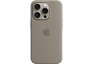 APPLE iPhone 15 Pro MagSafe rögzítésű szilikon tok, agyag (MT1E3ZM/A)
