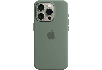 APPLE iPhone 15 Pro MagSafe rögzítésű szilikon tok, ciprus (MT1J3ZM/A)