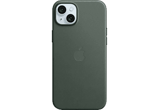 APPLE iPhone 15 Plus MagSafe rögzítésű FineWoven szövettok, örökzöld (MT4F3ZM/A)