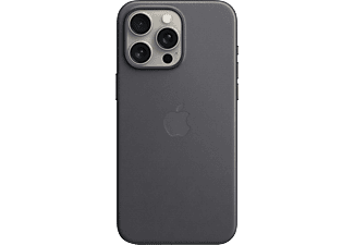 APPLE iPhone 15 Pro Max MagSafe rögzítésű FineWoven szövettok, fekete (MT4V3ZM/A)