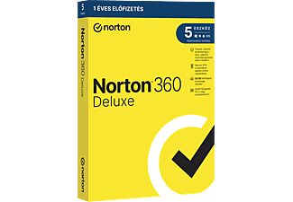 Norton 360 Deluxe 50GB (1 felhasználó, 5 eszköz, 1 év) (Multiplatform)