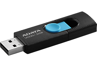 ADATA UV220 32GB Pendrive, USB 2.0, fekete-kék (AUV220-32G-RBKBL)