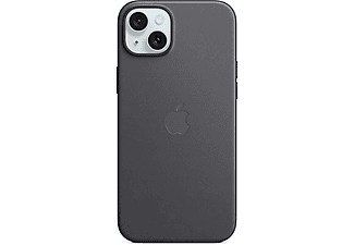 APPLE iPhone 15 Plus  MagSafe Mikro Dokuma Telefon Kılıfı Siyah